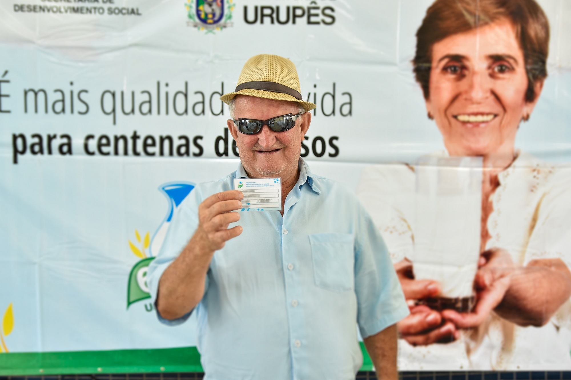 Osvaldo Lopes é um dos 59 novos beneficiários do Projeto 60 é +. Foto: Luís Fernando da Silva / Prefeitura Municipal de Urupês.