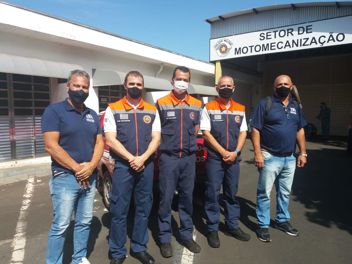 Treinamento na sede do Corpo de Bombeiros em São José do Rio Preto. Imagem Divulgação