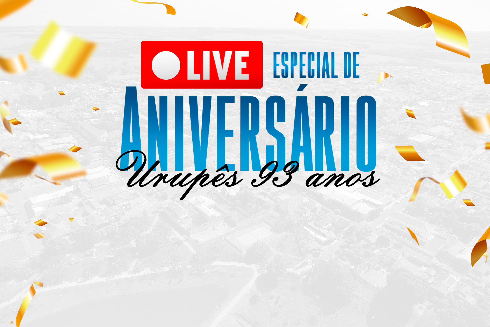 Live acontecerá no dia 23 de setembro. Arte de divulgação.