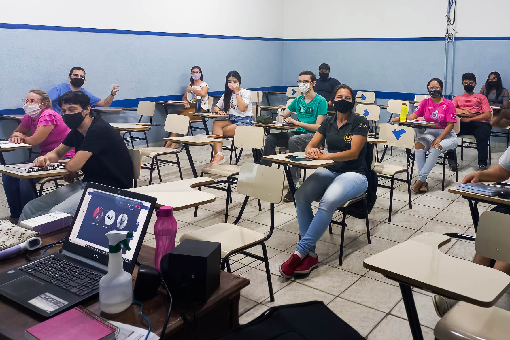Alunos do curso técnico em Recursos Humanos. Foto: Divulgação / ETEC Classe Descentralizada de Urupês
