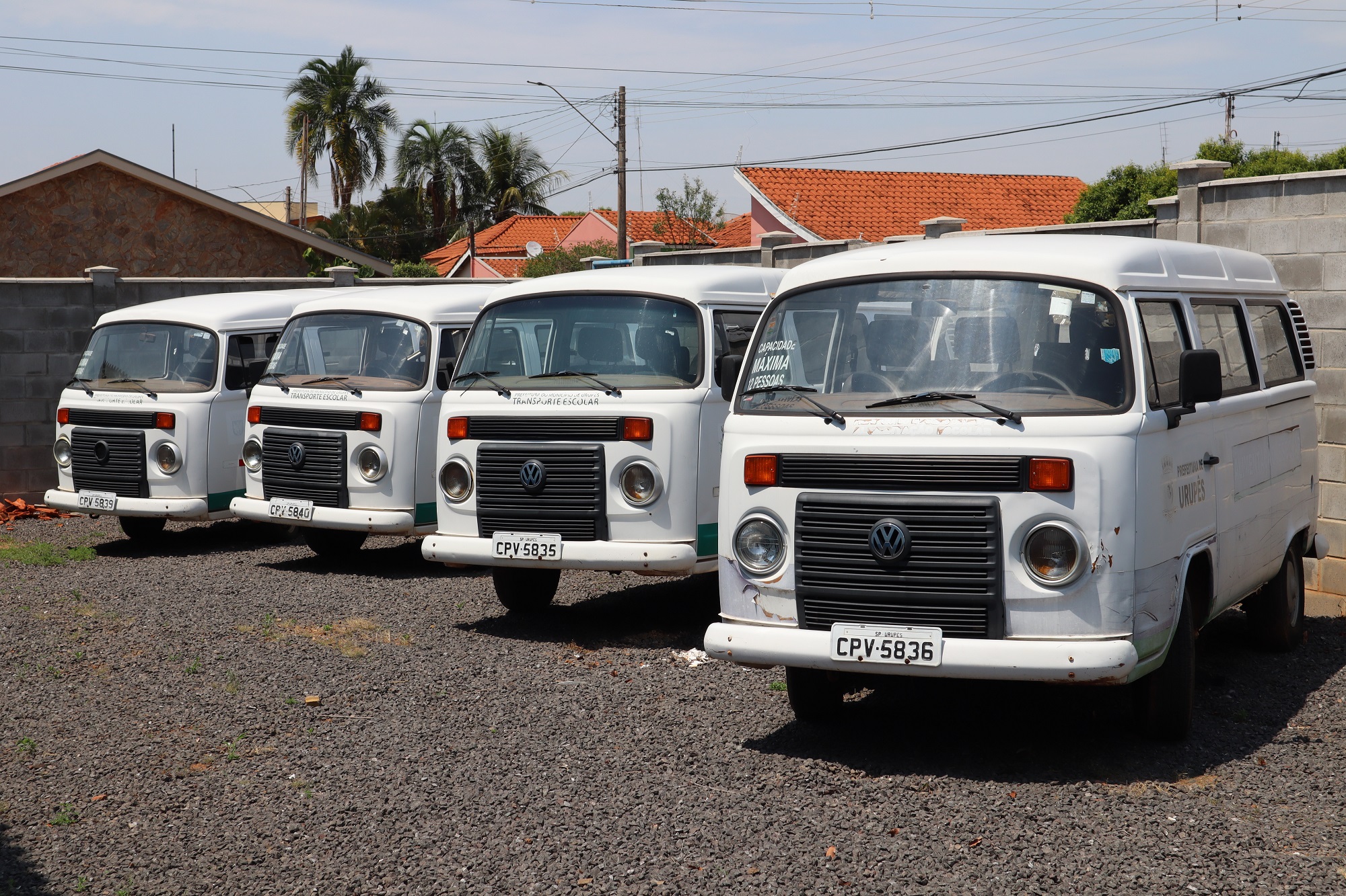 Frota já pode ser visitada na prefeitura e garagem municipal. Foto: Luís Fernando da Silva / Prefeitura de Urupês