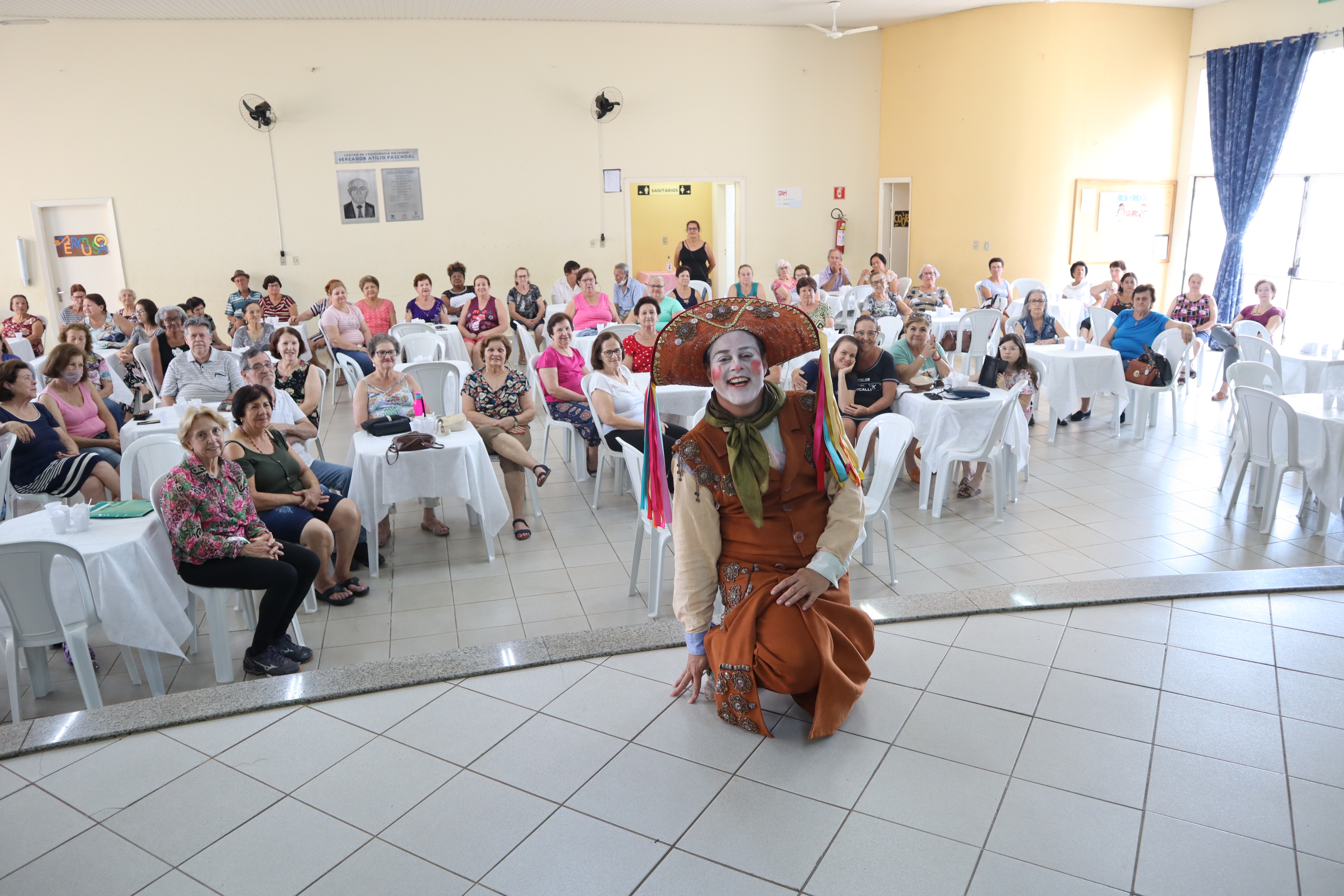 Apresentação de Teatro na comemoração do mês do Idoso no CCI - 13/10/2022 - Foto: Thomas Moutropoulos