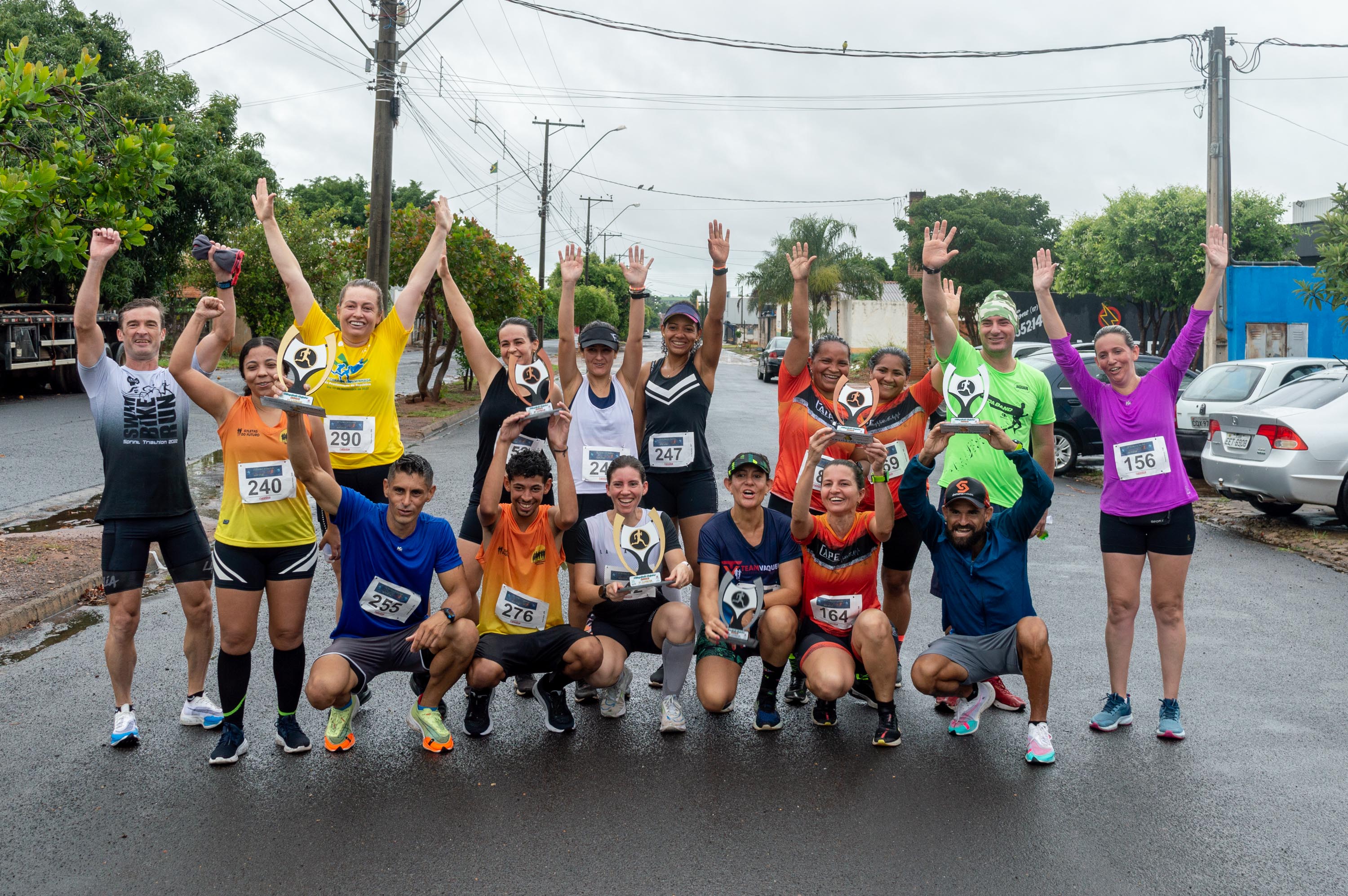 Atletas que participaram da corrida pedestre das Olimpíadas Caipira no dia 04/12 - Foto: Henrique Alonso Camilo