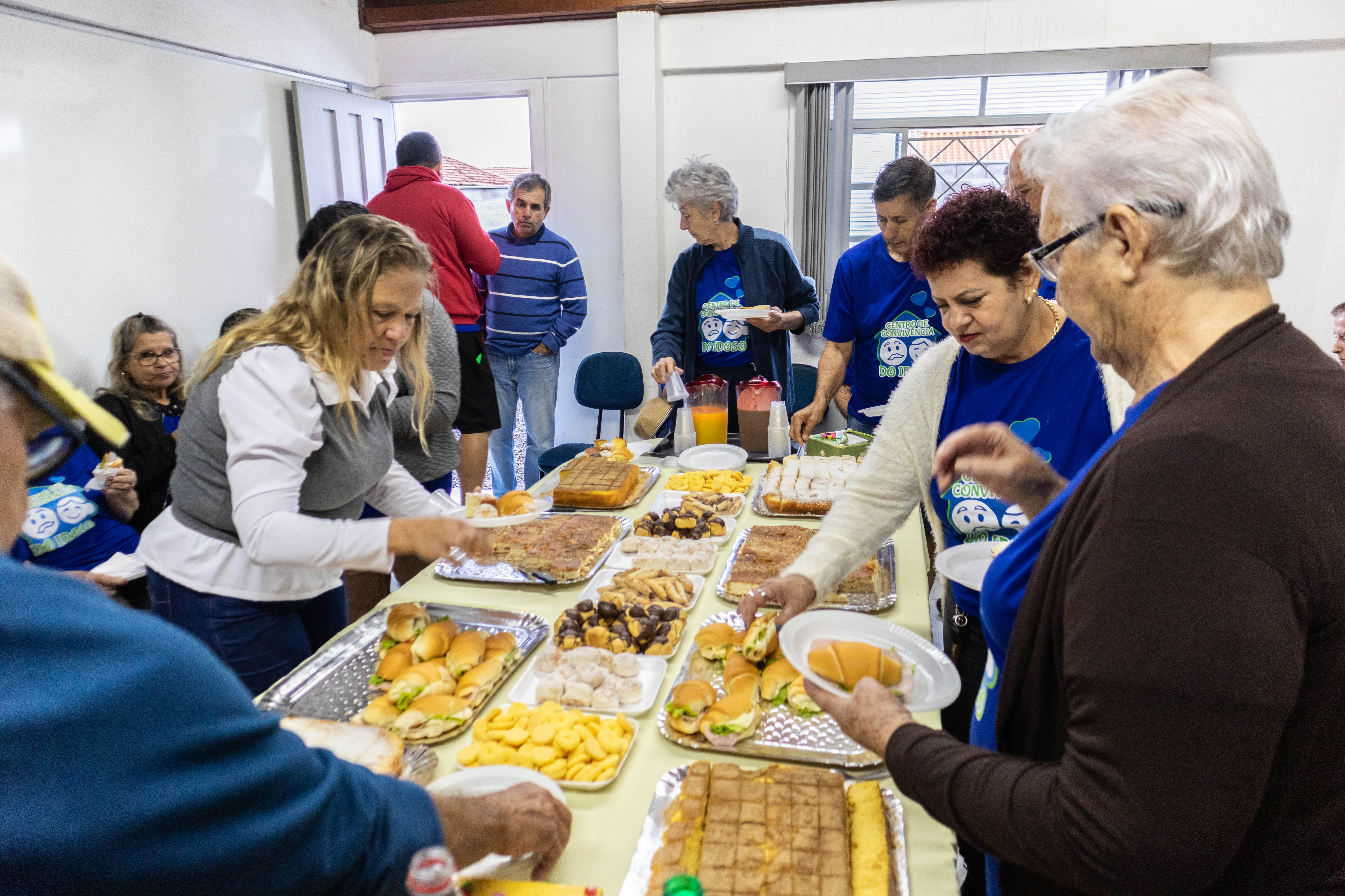 Participantes da Melhor Idade em café da Manhã oferecido em homenagem ao JOMI 2023 - Foto: Thomas Volpato Moutropoulos