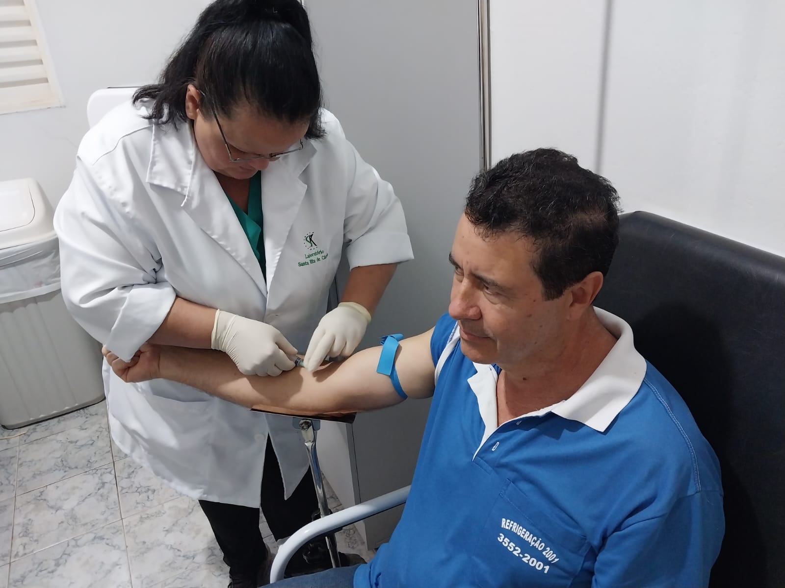Equipe de saúde realiza exames de PSA em pacientes do município - Imagem Divulgação