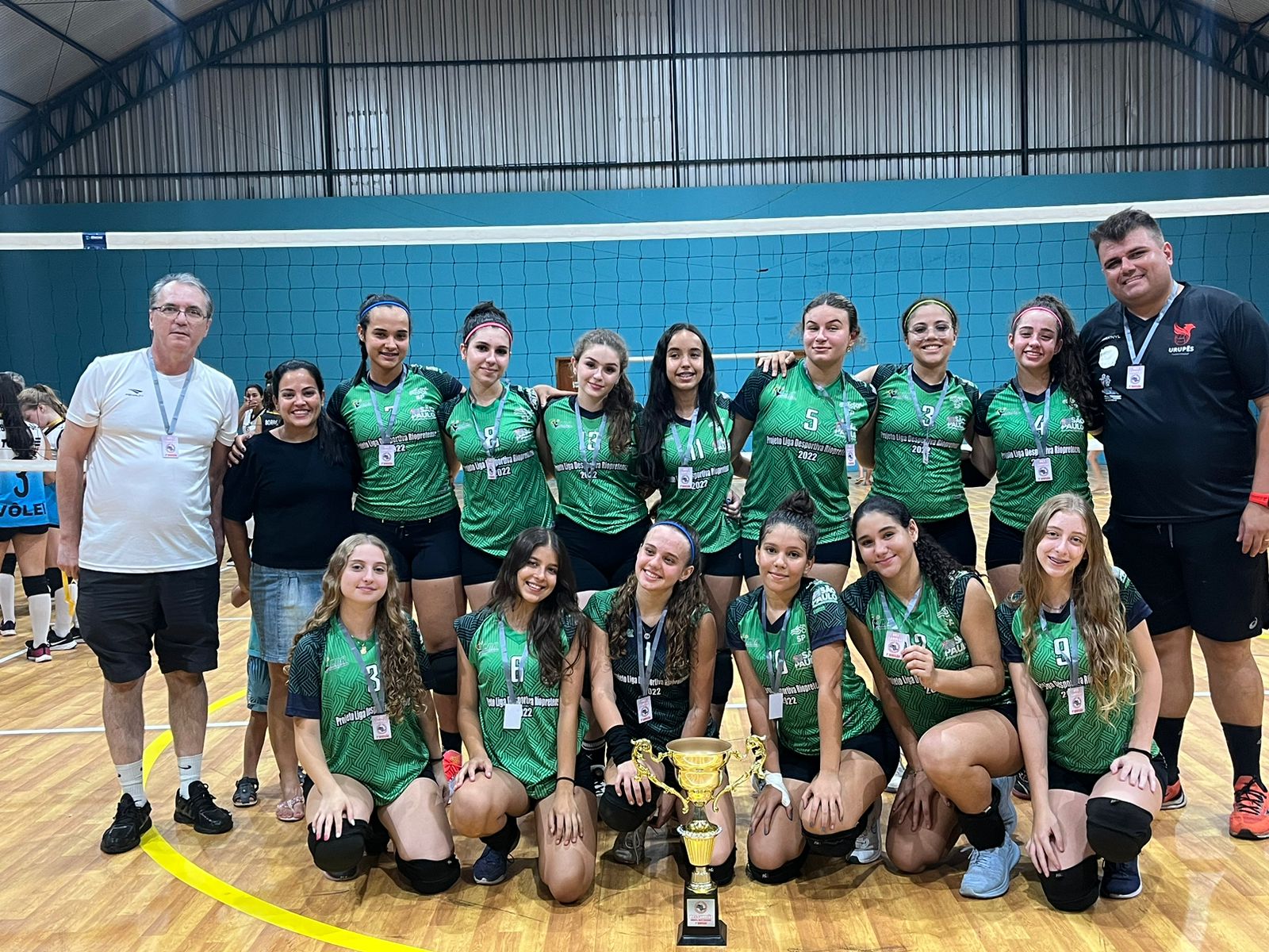 Time do Vôlei Feminino Infantil foram vice-campeãs no Regional Menores em 2023 - Imagem Divulgação