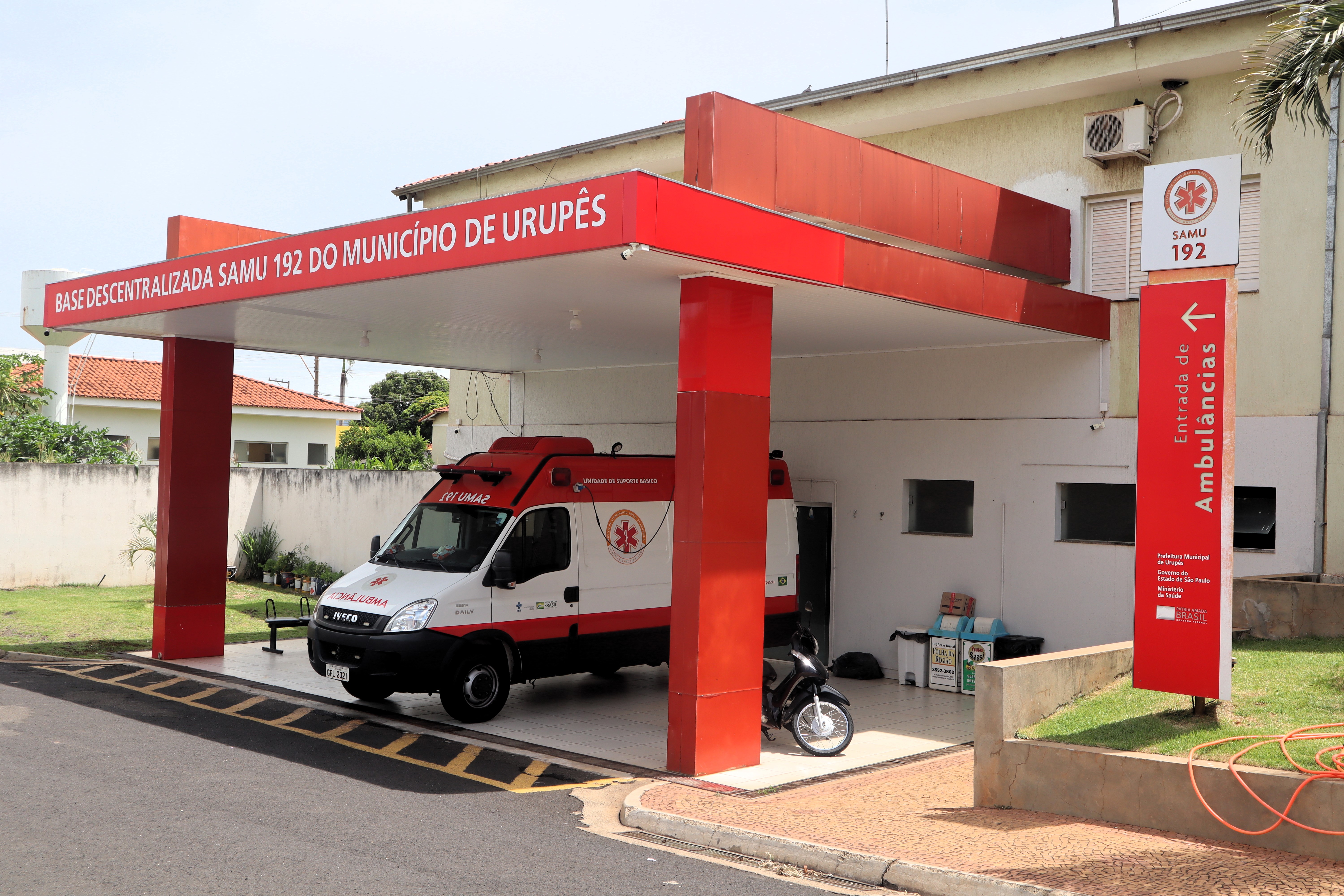 Foto da Base do SAMU - Equipe de Comunicação da Prefeitura de Urupês