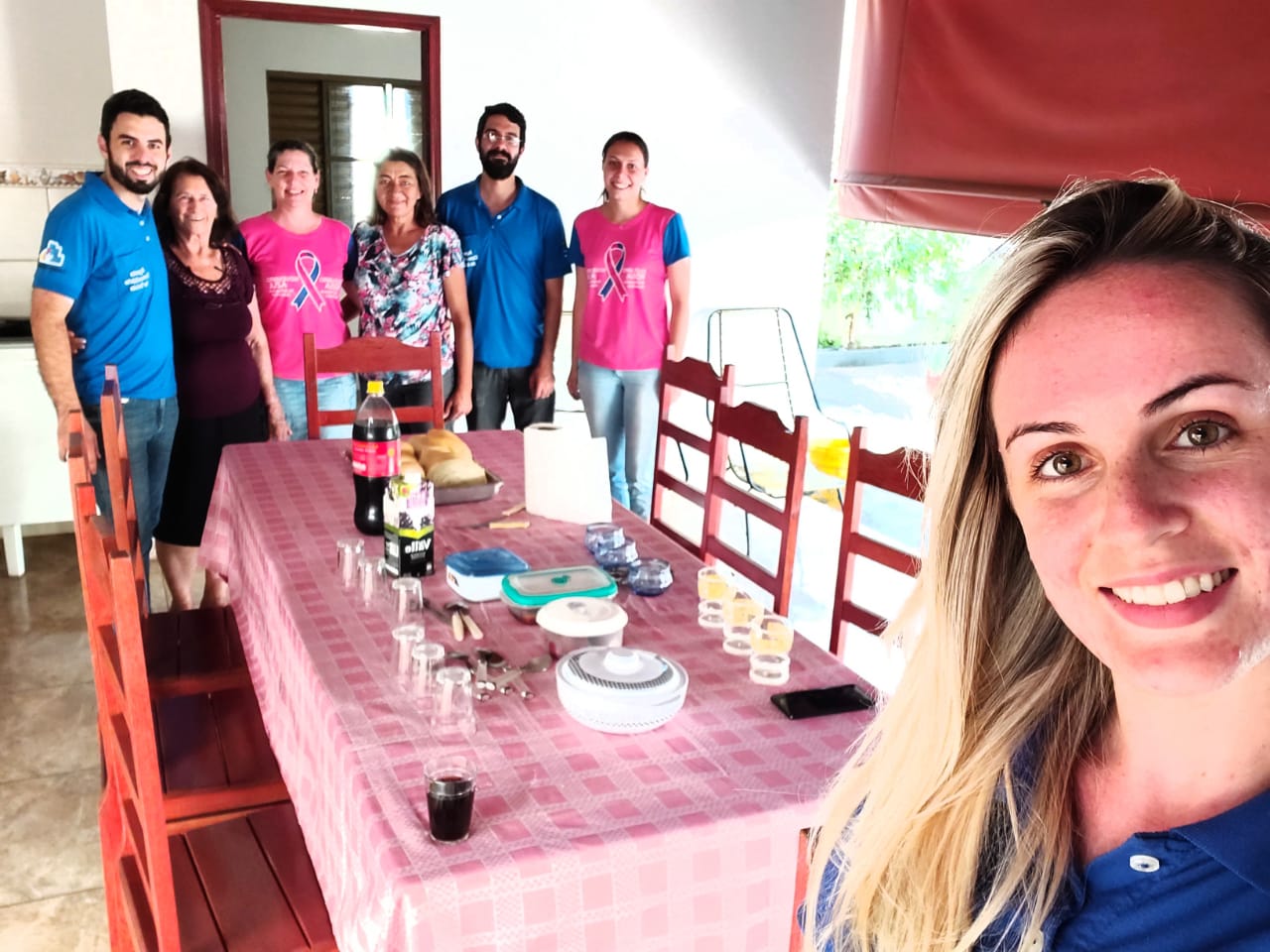 Equipe de Saúde em visita a moradores do bairro Boa Vista. Foto: Divulgação