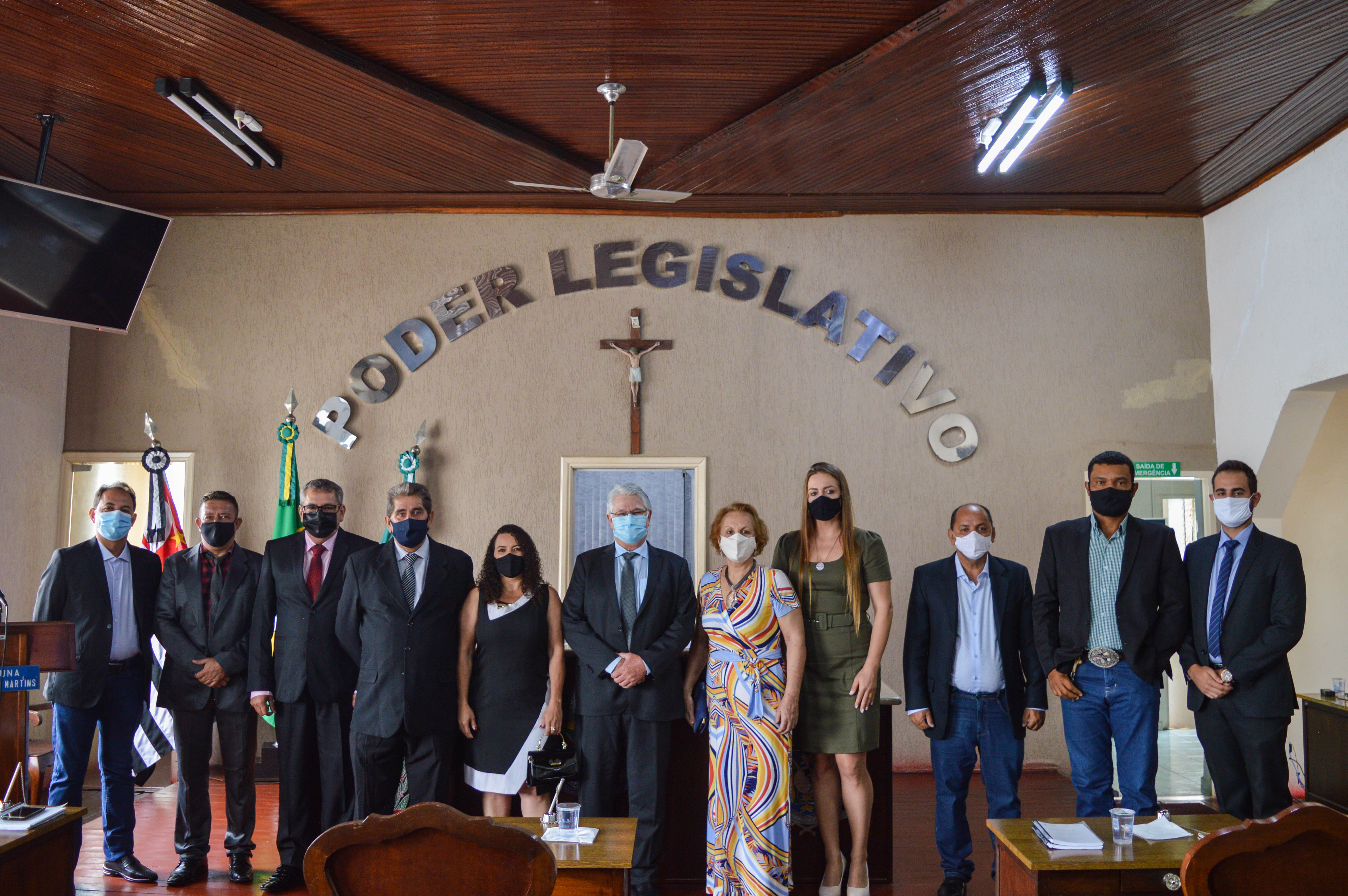 Posse do Prefeito, Vice-Prefeita e Vereadores na Câmara Municipal de Urupês - Foto: Carina Costa