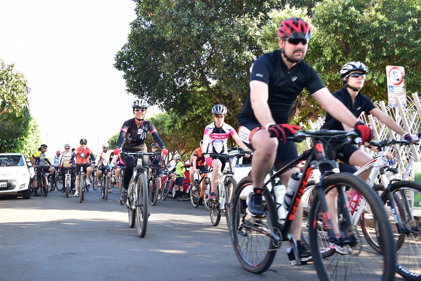 Edição de 2017 do Passeio Ciclístico reuniu mais de 100 esportistas de cidades da região. Foto: Luís Fernando da Silva / Prefeitura Municipal de Urupês