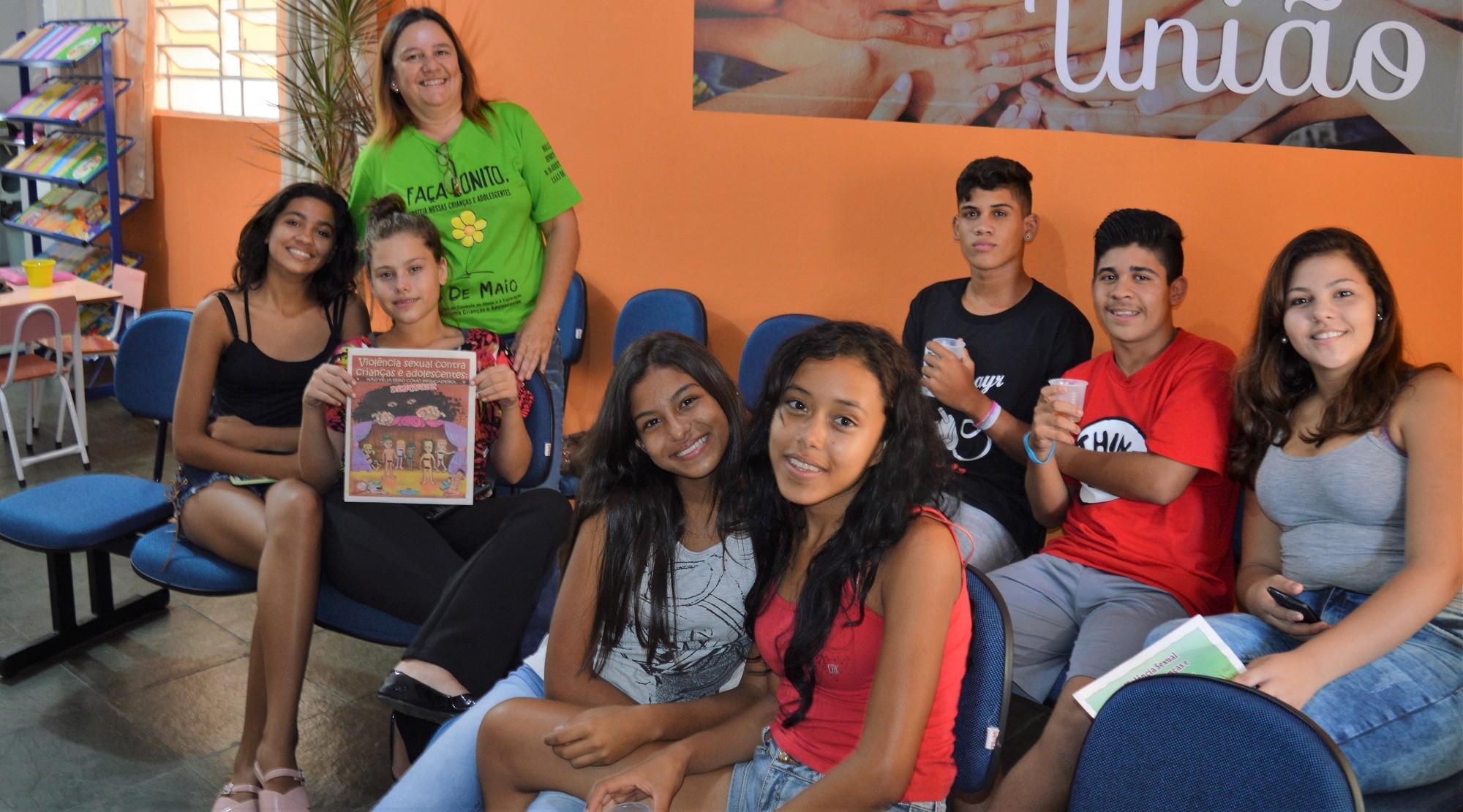 Encontro do Grupo Ação Jovem em janeiro de 2018. Foto: Luís Fernando da Silva / Prefeitura Municipal de Urupês