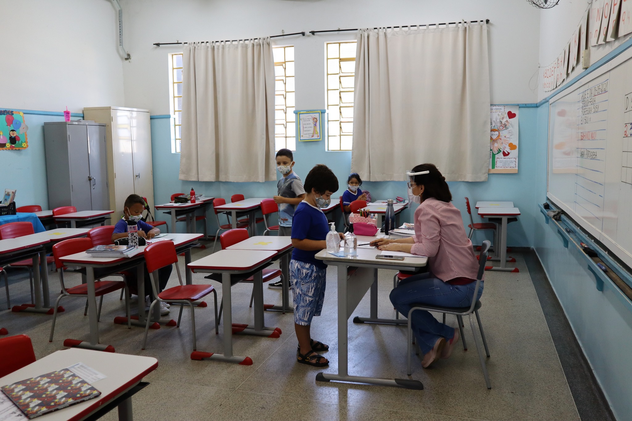 Volta às aulas presenciais de forma gradual em Urupês - Escola Maria da Glória Robert Lima de Almeida - Foto: Carina Costa