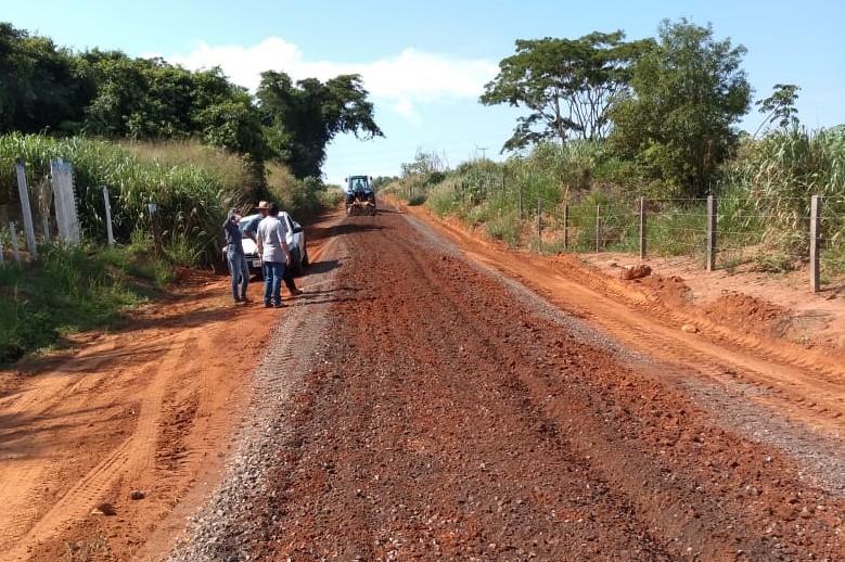 Trecho de estrada rural recuperado. Foto: Divulgação.