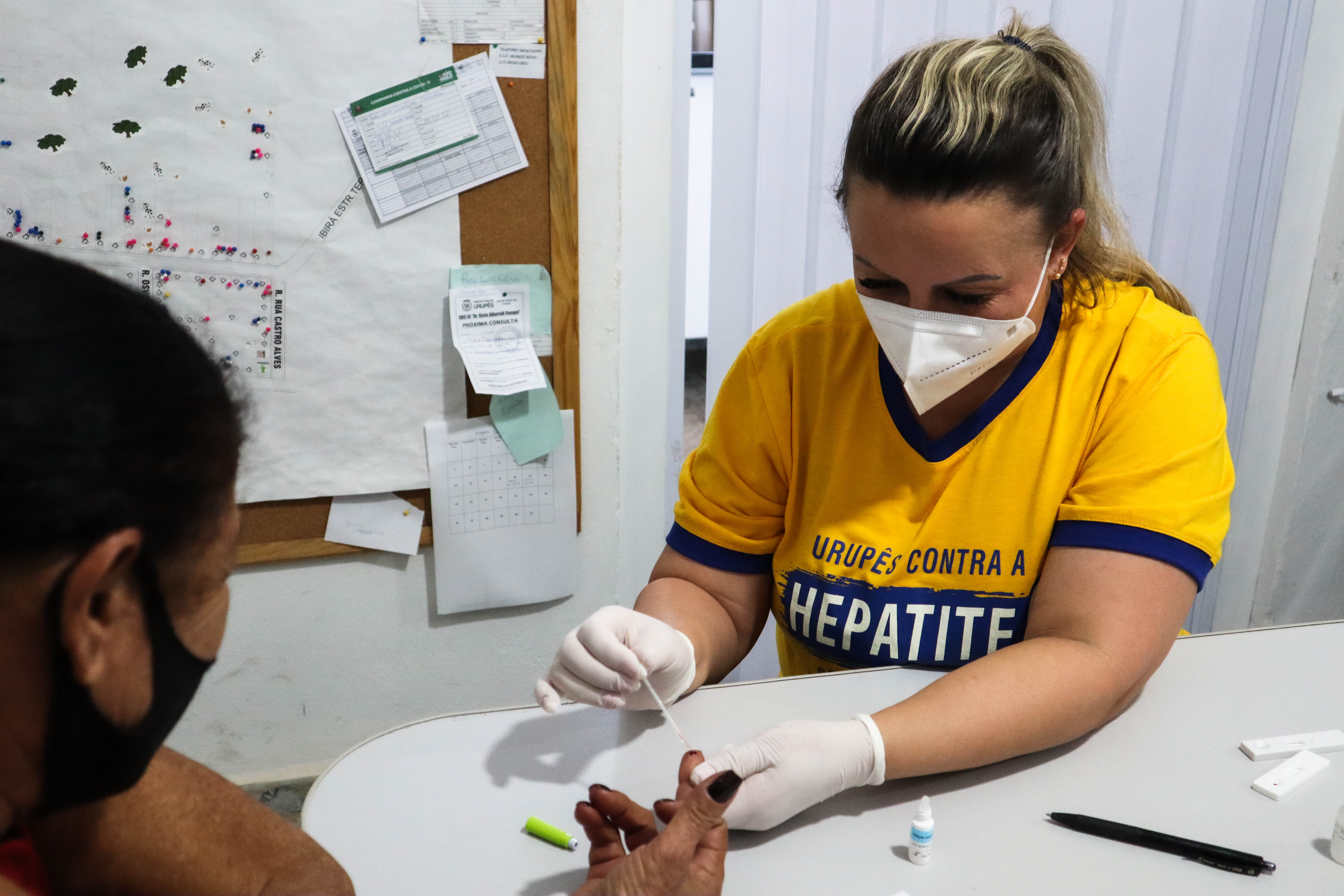 Julho Amarelo: Campanha de testagem de Hepatite B e C na Unidade de Saúde Dr. Hans Ronald Froelich Foto: Carina Costa