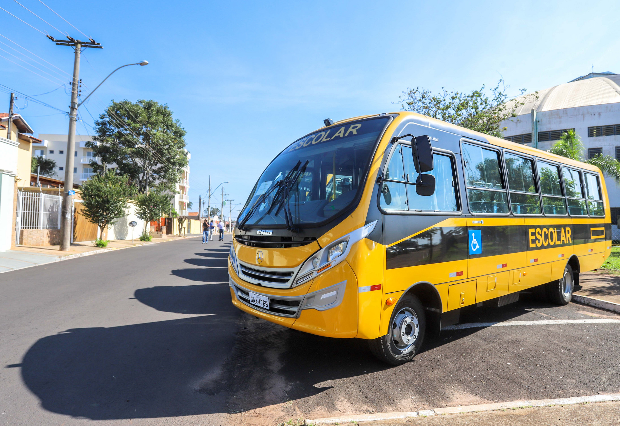 Ônibus ORE 2 tem capacidade para acomodar 44 estudantes sentados, mais o condutor e mobilidade para cadeirantes. Foto: Governo do Estado de São Paulo.