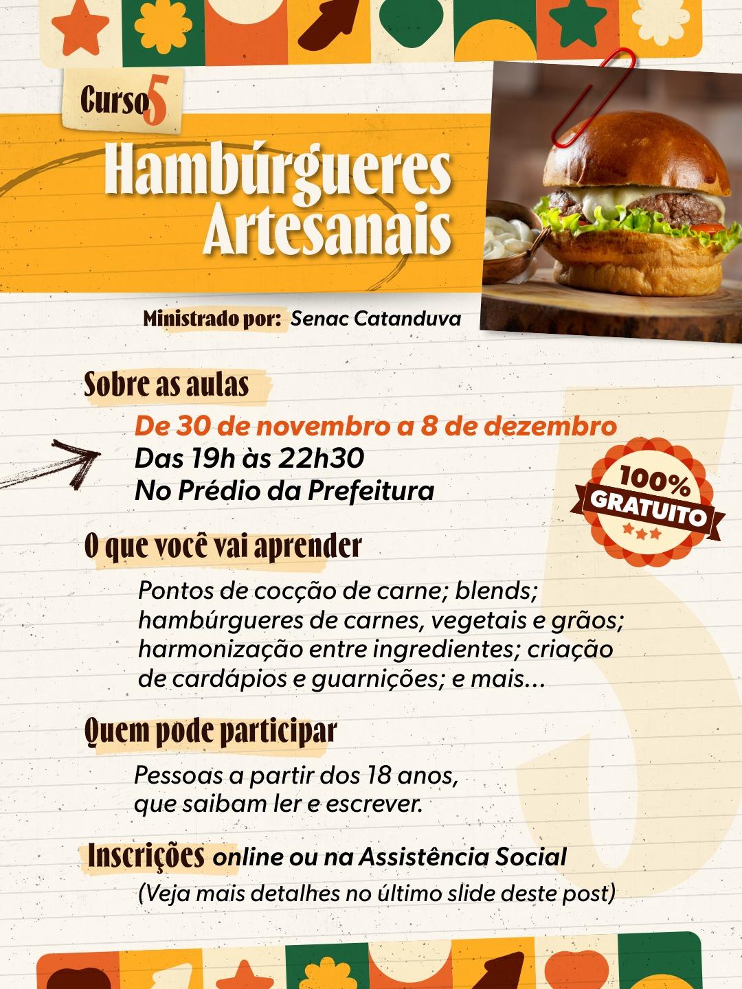 Imagens de divulgação do curso em redes sociais. Artes: Luís Fernando da Silva / Prefeitura Municipal de Urupês.