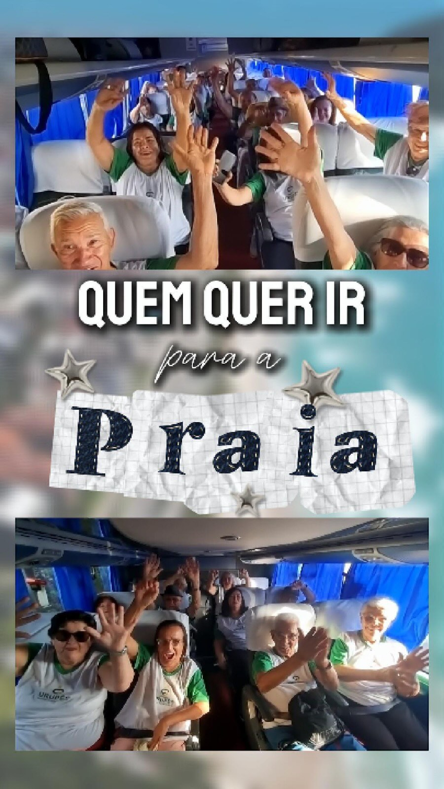 💙🌊 Mais de 100 integrantes da Melhor Idade de Urupês embarcaram para uma viagem a Pra...